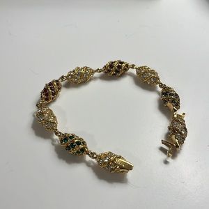 Jackie Kennedy Camrose and Kross egg link bracelet